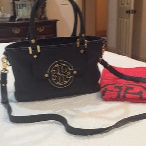 Tory Burch Amanda black leather bag